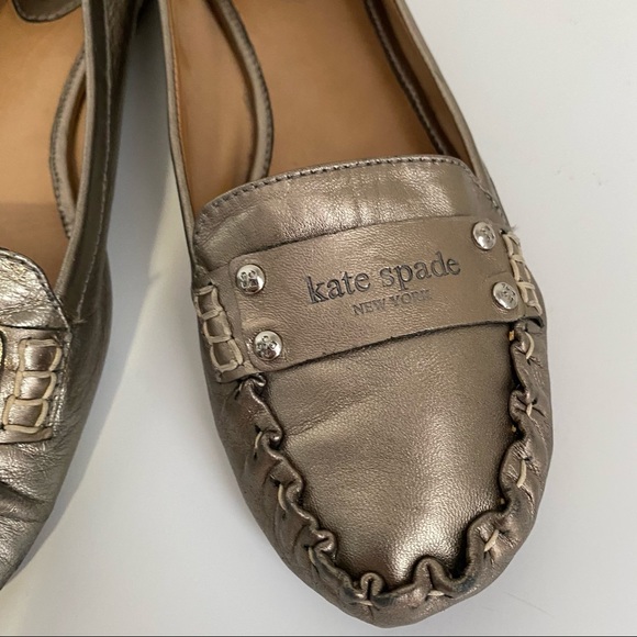 KATE SPADE PEWTER DRIVING MOCCASIN - Picture 13 of 15